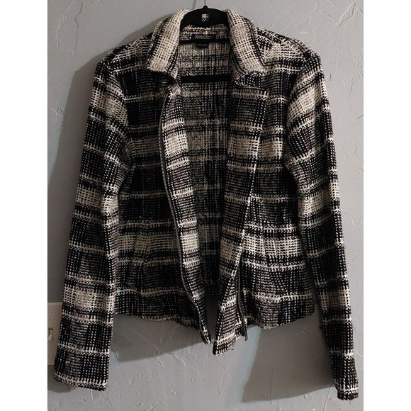 Lucky Brand Moto Jacket,Women S,Pockers,Zipper,cotton, Acrylic,16.5 Inch Of Arm - Picture 6 of 12